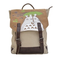 Hayao Miyazaki Totoro Backpack 2D Cartoon Totoro Canvas Backpack Dodolo Student Casual Bag