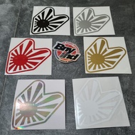 STICKER STICKER RISING SUN FLAG JDM JAPAN CUTTING
