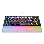 Roccat Vulcan II Max - Optical/Mechanical PC Gaming Keyboard, Customizable RGB Illuminated Keys and Wrist Rest, Titanium Key Switches, Aluminium Cover Plate, Black