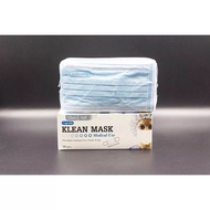 หน้ากากอนามัย Klean Mask สำหรับใช้ครั้งเดียว 1 กล่องมี 50 ชิ้น v fit 1 กล่องบรรจุ 30ชิ้น