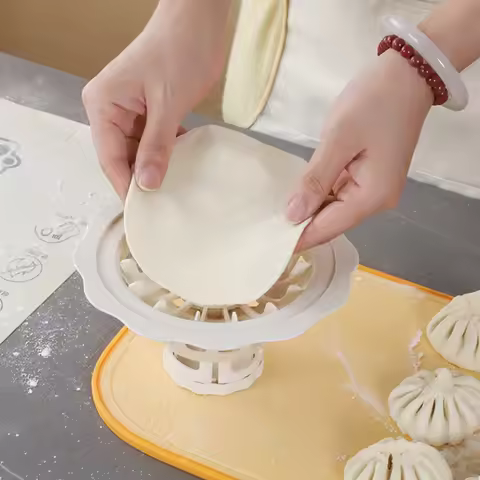 For DIY Kitchen Steamed Mold Flower Shaped Baozi Making Mould Convenient Fast Easy Fall Homemade Dum