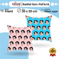 Kenwustore Custom Face Pattern Pillow 30x30cm / Custom Pillow / Sofa Pillow / Gift Pillow