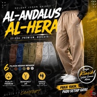 SELUAR AL-ANDALUS/AL-HERA - UNISEX (LELAKI - PEREMPUAN) UMRAH DAN HAJI/SELUAR JUBAH / HITAM & PUTIH