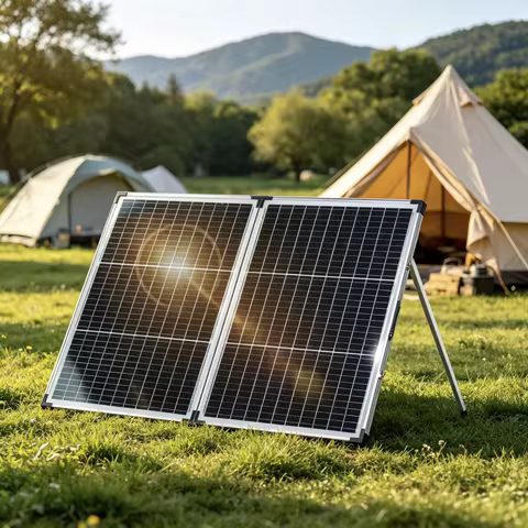 140w Foldable Solar Panel Monocrystalline Portable PV Panels Folding Solar Suitcase with Waterproof 