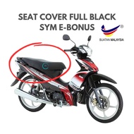 SEAT COVER MOTOR FULL BLACK SARUNG SEAT MOTOR KULIT SEAT MOTOR SYM E BONUS 110 BONUS 110 BONUS SR 11