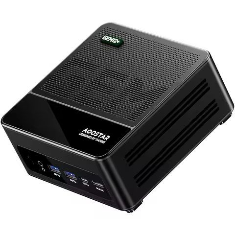 AOOSTAR GEM12+ Mini PC Barebone, AMD Ryzen 7 8845HS, High Performance Mini Desktop PC, Dual USB4 Por