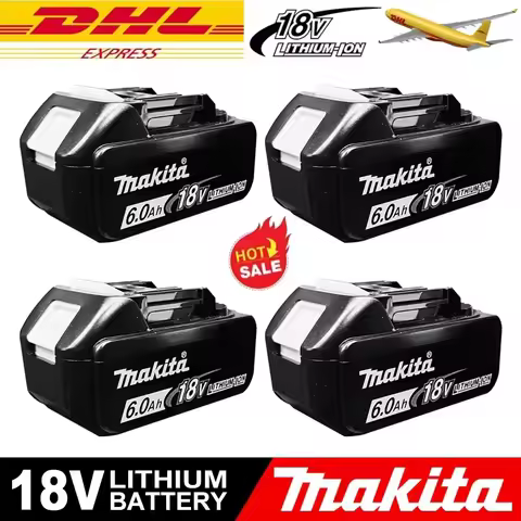 Original Makita 6Ah/5Ah/3Ah for Makita 18V Battery BL1830B BL1850B BL1850 BL1840 BL1860 BL1815 Repla