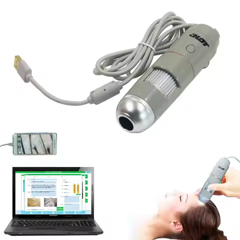USB 5X-200X Intelligent Dermal Detector Smart Skin Analyzer Hair Analysis Detection Beauty 8LED Digi