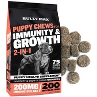 Bully Max Puppy Chews – Dog Supplement for Immunity, Growth, Digestive Health, and Muscle Support wi
