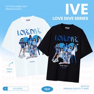 IVE 'Love Dive' Album ver - ive series - Wonyoung Liz Yujin Gaeul Lesseo Rei T-shirt - 100% Cotton C