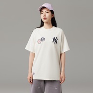 NEW ERA男女情侣款MLB系列纽约洋基队印花圆领短袖T恤13559698-S