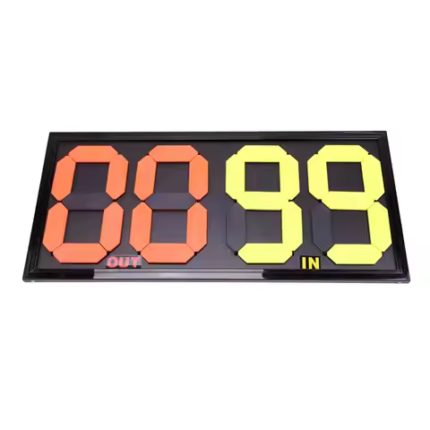 4 Digit Football Substitution Card Bright Color Number for Referee Durable Soccer Match Referee Scor