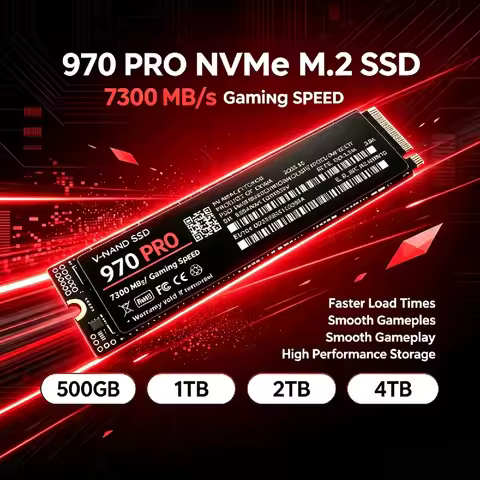 970 PRO PCIe 4.0x4 M.2 NVMe SSD 7300MB/s TLC 3D NAND 2280 Internal Gaming Drive 500GB 1TB 2TB 4TB PS