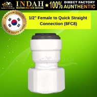 Water Filter Fitting - 8FC8 Connector Female to Quick Straight  Connection For RO tube 12.5mm / 1/2 
