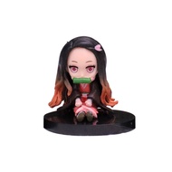 Demon Slayer รูป Tanjirou Nezuko Zenitsu Inosuke อะนิเมะ Kimetsu ไม่มี Yaiba Action Figure Collectio