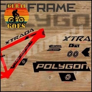 Stiker Frame Sticker Decal Sepeda POLYGON XTRADA BISA CUSTOM