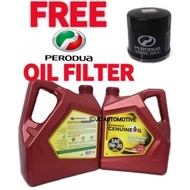 New Packing Perodua 0W20 0w-20 Fully Synthetic Engine Oil 4L + Free Perodua Oil Filter