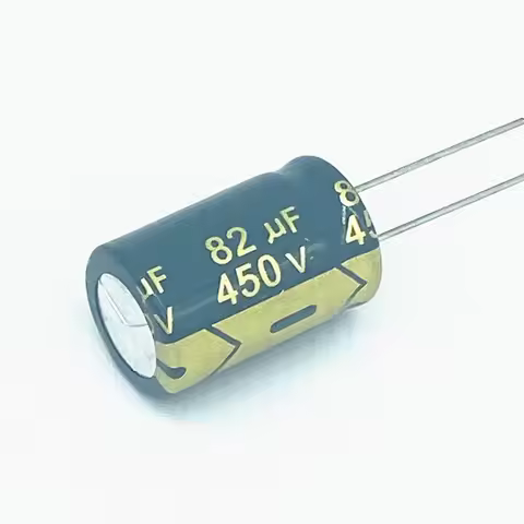 2PCS 450V82UF 82UF 450V Aluminum Electrolytic Capacitor high-frequency 16*25MM