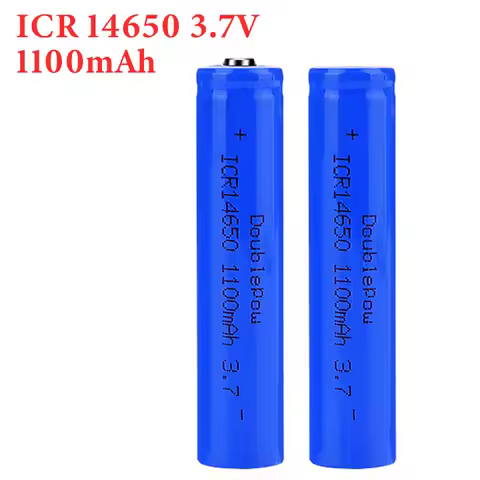 Doublepow 14650 Lithium Battery 3.7V 1100mAh Icr14650 Rechargeable Batteries for Electric Toothbrush