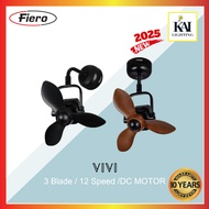 [NEW 2025] DEKA FIERO VIVI 16 Wall Ceiling Fan 12 Speed Dc Motor With Remote Control Dual Mount 10 y