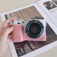 NiYi Focus | Túi đựng máy ảnh Sony A6400 A6300 A6100 Nex-6 Bao da bảo vệ nửa bộ đế Túi đựng máy ảnh 