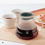 HARIO V60雲朵系列60咖啡 02玻璃分享壺 透明600ml 加購濾杯