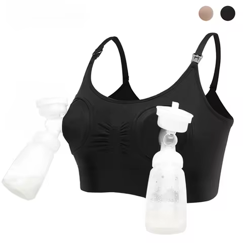 Maternity Bra For Breast Pump Special Nursing Bra Hands Pregnancy Clothes Breastfeeding Pumping Bra 