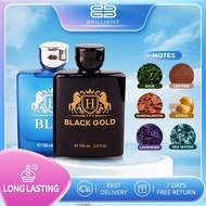 ♞,♘,♙BRILLIANT.Q AIMORE BLACK GOLD AND BLUE HAS A LONG LASTING FRAGRANCE ( 100ML ) FOR MEN AND WOME