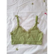 Si bra size S 70/75 AB blue with lace trim