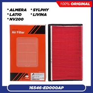 Nissan Tan Chong Air Filter - Almera / Latio / Sylphy G11L / Livina / NV200 (16546-ED000ML)