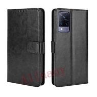 Vivo V21 / Vivo V21e Case Flip PU Leather Wallet Back Cover Vivo V21 V21e Phone Casing