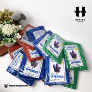 Plastic Raincoat Dozens Set (Shirt Pants) LDPE Cap LAVENDER rubber sleeves thickness 0.4