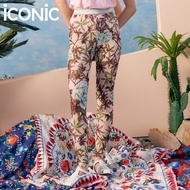iCONiC PINK PEONY LACE LEGGINGS  #6716 กางเกงเลกกิ้ง FREE SIZE ผ้าลูกไม้ยืด สีชมพู ลายดอกไม้ ซีทรูทั้งตัว เอวขอบยางยืด กางเกงผญ กางเกงลูกไม้ กางเกงแฟชั่น