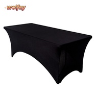 YOLANDA Rectangular Table Cloth, Elastic Washable High Stretch Tablecloth, Black Universal 4/6FT Bed
