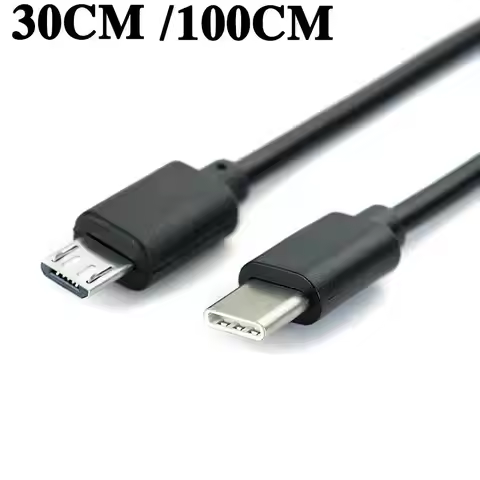 Type C USB-C To Micro USB Cable For Samsung Micro B USB Type C Cord Male To Male 30/100cm Fast Data 