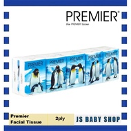 Premier Facial Tissue Hanky Pack(10pack × 10sheet) Premier Penguin Pocket Tissue