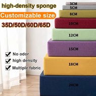 sofa cushion Customizable 65D/60D/50D/35D High Density Sponge Mat Shoe changing stool bench Sponge C