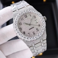 1: 1 Original Standard Royal Oak Men's Mechanical Watch Full Star Full Diamond Steel Band Fashion Wa