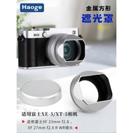 Haoge No. Song for Fuji XF23mm f2.8 Camera Lens Metal Square Hood xf27mmf2.8 R WR Lens with Metal Co
