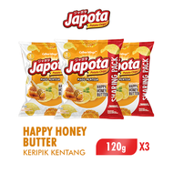 [Paket isi 3] Japota Keripik Kentang Happy Honey Butter 120gr