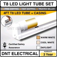 (Full Set) T8 LED Light Tube Set 55W 36W 24W 20W 10W Daylight Tube With Casing Siling Kalimantang Di