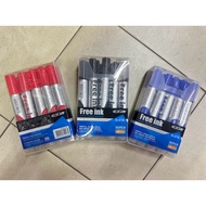 ( BEST & SAVE ) GXIN Refillable Whiteboard Pen Marker Pen G-201B & Refill G-201T 3.5ml 4 COLOUR