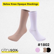 CITRUSOX Opaque Below Knee stretchable 100-denier Stockings (Free Size) #1802