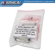 100PCS=10value*10pcs NTC Thermistor Resistor Kit NTC-MF52AT 1K 2K 3K 4.7K 5K 10K 20K 47K 50K 100K +-