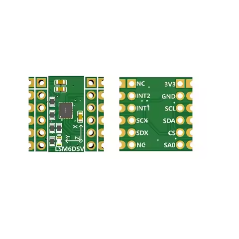 SQPP-Six-Axis Sensor LSM6DSV Module Supports SPI/IIC For Smolslime For Slimevr - Accelerometer & Gyr