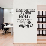 Office stickers, Cutting Happiness Stickers, office Wall Glass Stickers, Motivational Wall Stickers,
