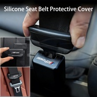 [Ready Stock] BMW M Logo Universal Car Seat Belt Socket Protective Cover Silicone Car Safety Seat Be