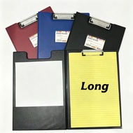 Long Leather Clipboard File Folder PU Business Folder with Card Slot Clipboard with Cover
