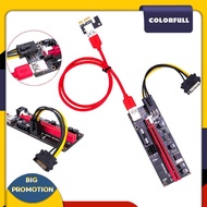 [Colorfull.sg] 4 Sets PCI-E Riser 009S 16X Extender PCI-E Riser USB 3.0 Graphics Card Dedicated PCIE Extension Cable Adapter Card Zx for GPU Mining Miner
