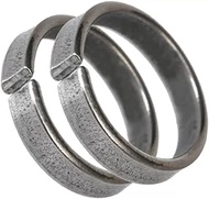 Pure Iron Ring Saturn Shani Challa Real Black Horse Shoe Adjustable Ring for Men and Women for Good